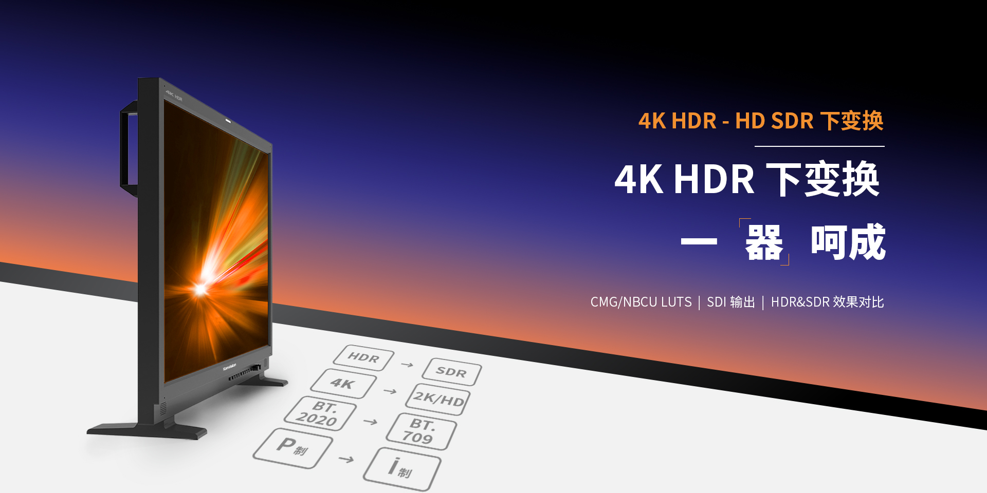 4K HDR - 高清 SDR下变换