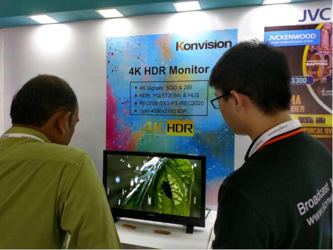 康维讯携4K HDR监视器亮相BI 2018