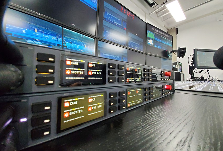 2019年第七届世界军人运动会 主媒体中心，康维讯成功交付7套55英寸全高清广播级监视器