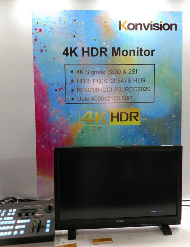 康维讯携4K HDR监视器亮相BI 2018