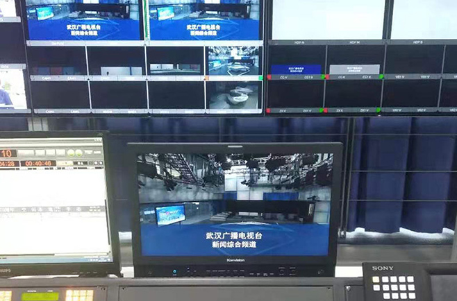 康维讯4K案例，武汉市台4K演播厅