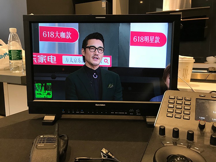 618直播拍摄现场实时调色