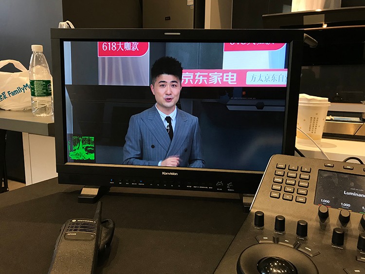 618直播拍摄现场实时调色