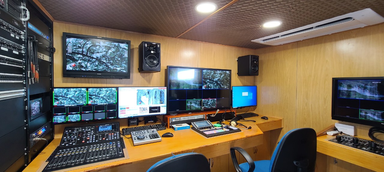 越南 Dong Thap TV 转播车