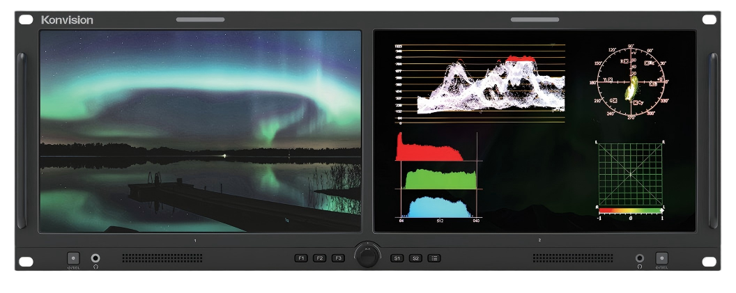 2×10.1英寸 12G-SDI 4K 双联机柜式监视器 2×10.1英寸 12G-SDI 4K 双联机柜式监视器