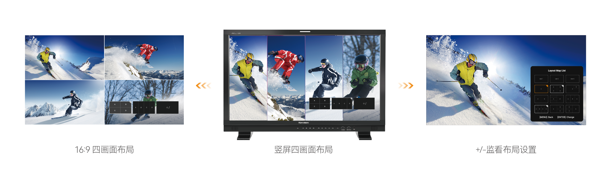 24英寸 12G-SDI 4K/8K HDR旋切监视器